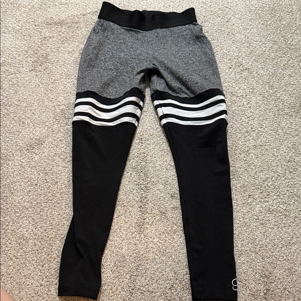 Bombshell Sportswear Gray and Black Leggings